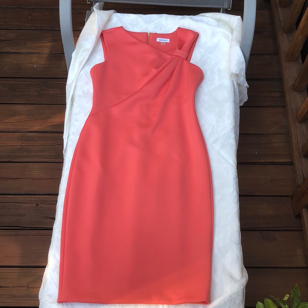 Calvin Klein Elegant Pink Cocktail Dress Size 8